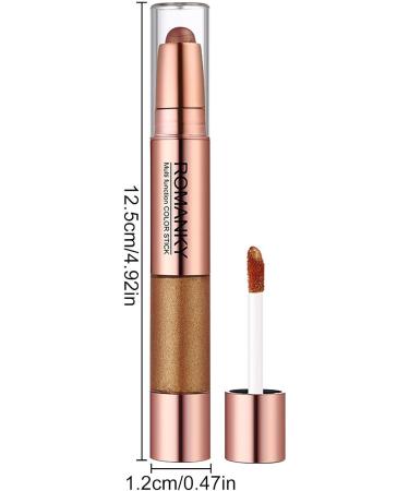 Shimmer Eyeshadow Stick | 2 in 1 Makeup Highlighter Cream Liquid Eyeshadow Stick Sets - Long Lasting Waterproof Make Up for Cheek Brow Bone and Eye Corner Frifer 06# - Buy Online on GoSupps.com
