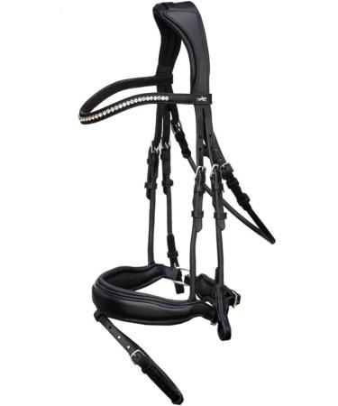 Schockem hle Malibu Anatomic Snaffle Bridle - Black Full Size | Premium Equestrian Gear | International Shipping Available - Buy Online on GoSupps.com