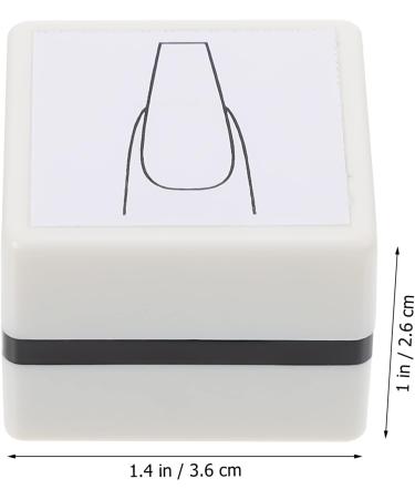 Nail Practice Stamp Nail Dyhadrator Manicurist Manicure Practice Stamper Nail Practice Tool Silicone Nail Stamper Nail Tools Manicure Art Practice Stamper Manicure Supply Seal Mold White - Buy Online on GoSupps.com