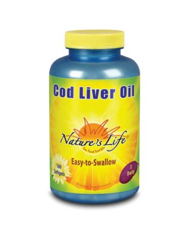 Nature's Life Cod Liver Oil Concentrate | 180 ct 180 Count (Pack of 1)