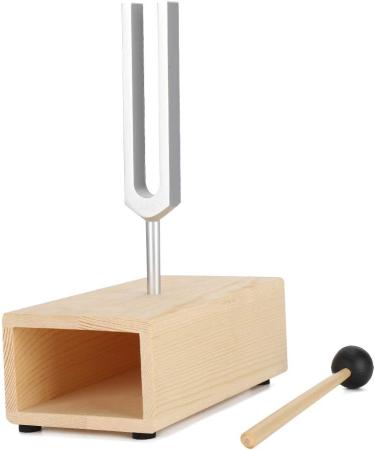 440Hz Tuning Fork Set - Sound Healing Therapy Tool for Yoga & Meditation | Includes Hammer & Wooden Stand - Buy Online on GoSupps.com