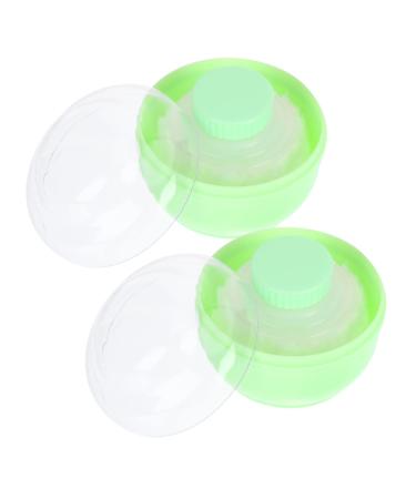 POPETPOP POPETPOP 2 Boxes Powder Puff Box Makeup Containers Body Powder Case Body Powder Applicator Powder Puff Make Up Compact Dusting