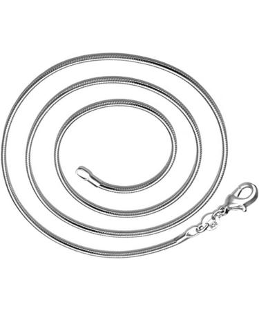 Holibanna Sterling Silver Necklace Silver Plated Necklace Lobster Clasp Chain Necklace European and American Accessories - Buy Online on GoSupps.com