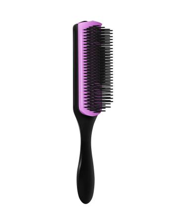 Alpree Classic Styling Hair Brush 9 Row for Natural Thick Curly Hair | Nylon Bristle Detangler for Ringlets & Defined Curls - Purple - Buy Online on GoSupps.com