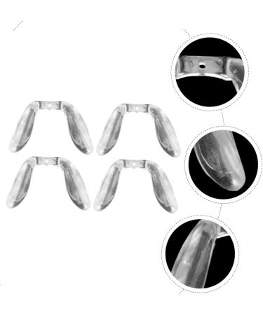 Cabilock Glasses Nose Pads - 4 Pieces Transparent Saddle Bridge Cushions for Adults & Kids - 2.3x2cm Comfort & Support for Reading Glasses - Buy Online on GoSupps.com