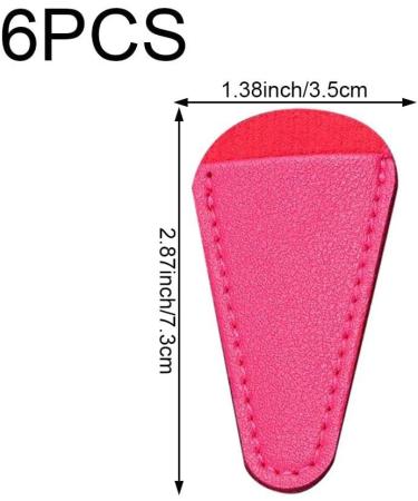 6 Pcs Embroidery Scissors Sheath Safety Scissors Protective Cover Leather Scissors Sheath Scissors Accessories Style2 - Buy Online on GoSupps.com