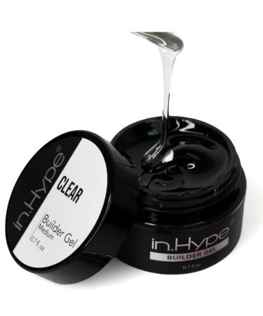 IN.HYPE UV/LED Clear Hard/Builder Gel for Nail Extension/Strengthening/Overlays
