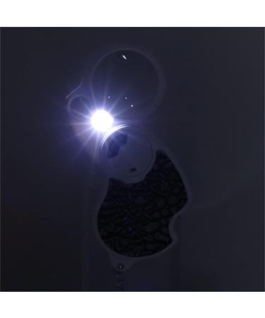 Premium PU Leather Mini Magnifying Glass for Visually Impaired for Seniors Reading (Silver) - Buy Online on GoSupps.com