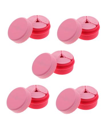 minkissy 5 Sets Cream Box Makeup Cream Jar Face Cream Pot Empty Lotion Container Body Butter Jar Lotion Dispenser Jar Cream Jar with Sealed Lid Leakproof Storage Box Travel Silica Gel