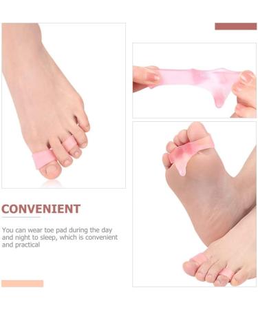 Thumb Splint 12pcs Toe Spacers Separators Bunion Orthotics - For Overlapping Toes, Women & Men, Pink - Buy Online on GoSupps.com