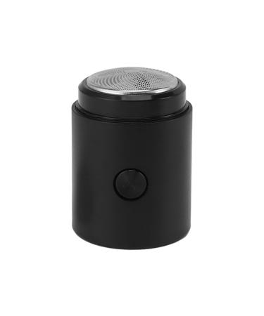 Portable Beard Trimmer Mini Black Electric Beard Trimmer with Large Blades for Business Travel (Glossy Style)