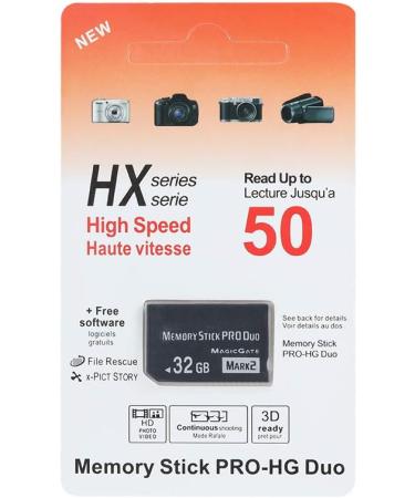 JUZHUO Original 32GB Memory Stick Pro Duo for Sony PSP/Camera | MARK2 Memory Card - Buy Online on GoSupps.com