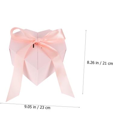 SKISUNO Candy Bag 1pc Love Box Bridesmaid Boxes Flower Heart Shape Case Piggy Bank Romantic Child 1 count (Pack of 1) Pink - Buy Online on GoSupps.com