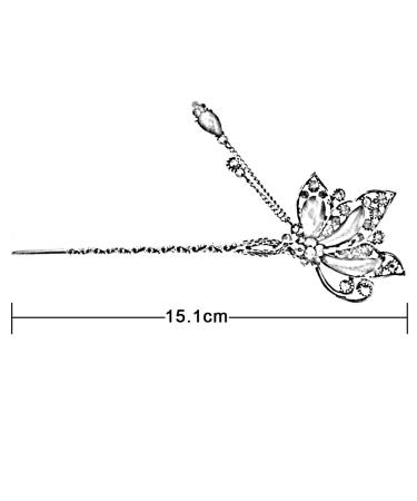 Chinese Traditional Style Red Butterfly Hair Stick for Women and Girls - YOY Fashion - Buy Online on GoSupps.com