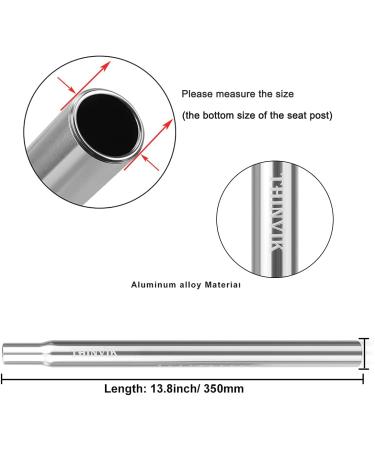 Thinvik Bike Seat Post | Polished Aluminum Alloy 350mm | Mountain & Road Bicycle Fixed Gear Cycling Seatpost | 27.2*350mm Silver Seat Post Replacement - Buy Online on GoSupps.com
