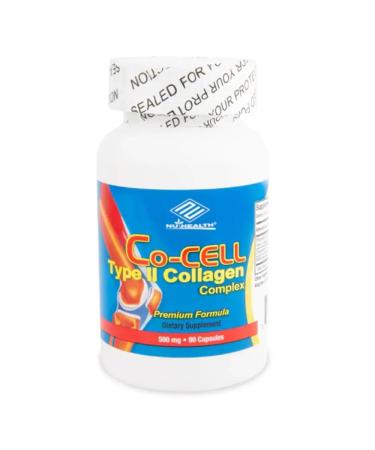 Co-Cell Type II Collagen Supplement | Hydrolyzed Chicken Cartilage with Chondroitin & MSM | Advanced Formula for Joint Care & Skin Support | 90 Capsules