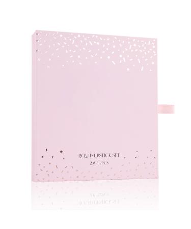 Scnvsi 12 Colors Liquid Lipstick Set, Moisturizing Matte Lip Gloss, Waterproof Lip Tints, Makeup Supplies for Travel, Daily Party