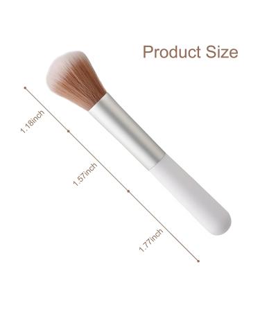 10-Piece Fluffy Beauty Makeup Brush Set - Portable Blending & Eyebrow Brushes - White Mushroom Design for Travel - Buy Online on GoSupps.com