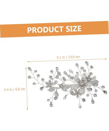 Ipetboom Bridesmaid Wedding Hairpin Girls Hair Accessory Girl Hair Clips Hair Accessories for Women Wedding Hair Barrette Barrettes for Girls Bride Hairpin Miss Hanfu Rhinestone Decorate - Buy Online on GoSupps.com