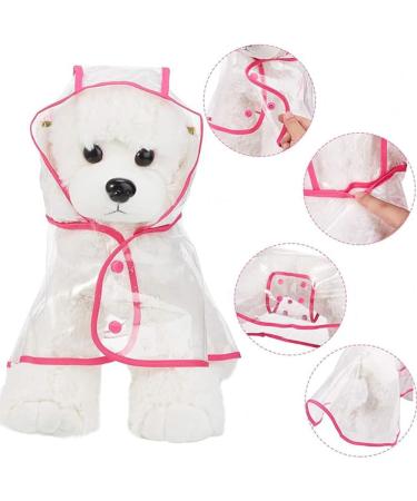 Buy Ssang Waterproof Dog Raincoat - Adjustable & Windproof Poncho Hoodie for Small & Medium Dogs (Pink M) - Buy Online on GoSupps.com