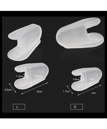 Toe Spreader for Hallux Valgus | Silicone Toe Separator & Bunions Relief | 8 Pack Overlapping Toe Spacer - Buy Online on GoSupps.com