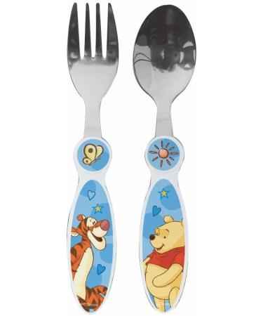 Winnie the Pooh Children's Cutlery Set | Disney 2-Piece Fork & Spoon for Kids | International Shipping Available - Buy Online on GoSupps.com