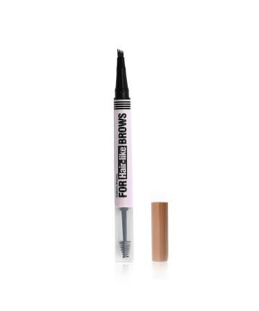 Rieoany 2in1 eyebrow stick with eyebrow gel waterproof eyebrow gel eyebrow stick with 4 fork tips for natural eyebrows longlasting eyebrow stick light brown