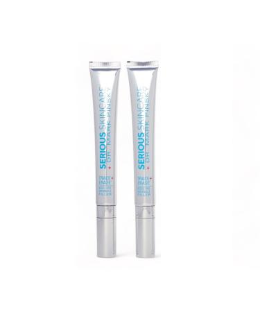 Dr. Mark Pinsky Trace + Erase Wrinkle Filler Treatment with Hyaluronic Acid for Deep Lines Crow s Feet Laugh Lines Plumps Skin Improves Elasticity Serious Skincare 1 oz (2Pack)