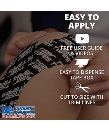 TIGERTAPES Pink Kinesiology Tape (5cm x 5m) - Elastic Muscle Support for Sports & Injury Recovery - Buy Online on GoSupps.com