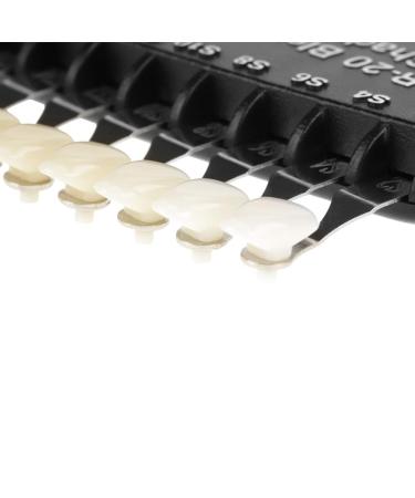 20 Color Dental Teeth Whitening Shade Guide - Professional Oral Care Chart for Bleaching with Mirror | International Shipping - Buy Online on GoSupps.com
