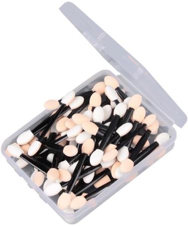 WOONEKY 100 Pcs Makeup Tools Eyeshadow Brush Eye Shadow Sponge Applicator Eyeshadow Eyeliner Brushes Black Size 2 Black - Buy Online on GoSupps.com