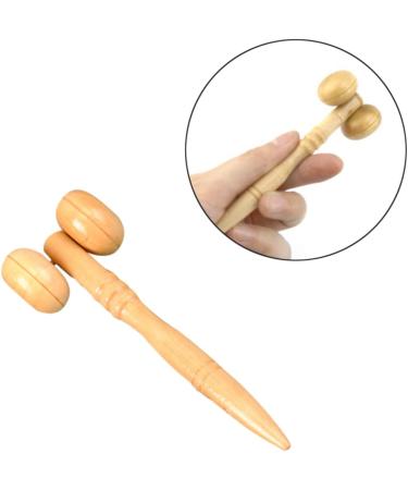 Elevated Muscle Roller Stick Massage Tool | Anti-Aging Facial Massager & Hand Roller - Mini Bamboo for Ultimate Relaxation - Buy Online on GoSupps.com