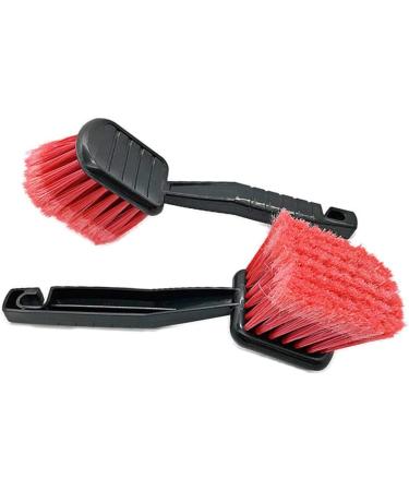 Buy Gleavi 4-Piece Car Cleaning Brush Set - Dashboard Wheel & Interior Detailing Accessories | Black & Red - Ideal for Car Wash & Hairbrush Cleaning - Buy Online on GoSupps.com