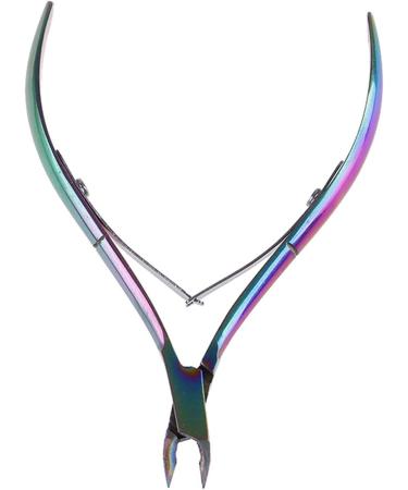 FURLOU Nail Clipper Scissor Manicure Pedicure Tool Stainless Steel Plating Rainbow Cuticle Nipper Cutter Scissors - Buy Online on GoSupps.com