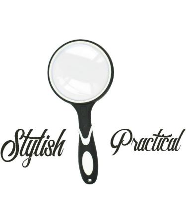 10x Magnifying Glass for Seniors & Children - Non-Slip Rubber Gear for Easy Reading & Hobby Observation - Perfect for Small Print Inspection - Buy Online on GoSupps.com