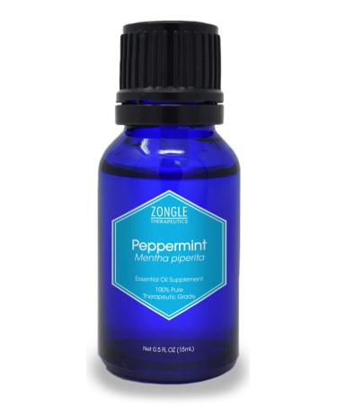 Zongle Peppermint Essential Oil India Safe To Ingest Mentha Piperita 15 mL