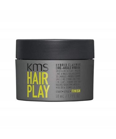 KMS HAIRPLAY Firm Hold Hybrid Clay Wax  1.6 oz