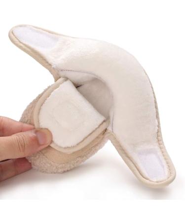 MASOCIO Baby Sheep Booties - Soft Sole Warm Boots for Infant Boys & Girls (0-6 Months) - Khaki - Buy Online on GoSupps.com