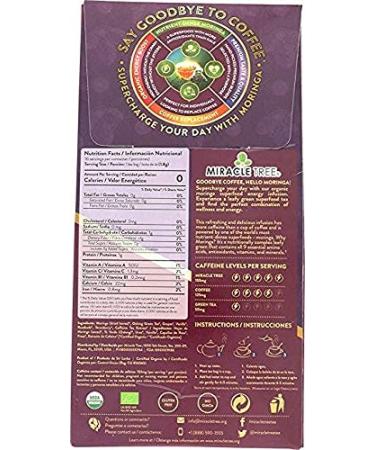 Miracle Tree's Moringa Energy Tea - Vanilla Oolong Grape | Super Caffeinated Blend | Healthy Coffee Alternative  Perfect for Focus | Organic Certified & Non-GMO | 16 Pyramid Sachets Vanilla Oolong Grape 16 Count (Pack of - Buy Online on GoSupps.com