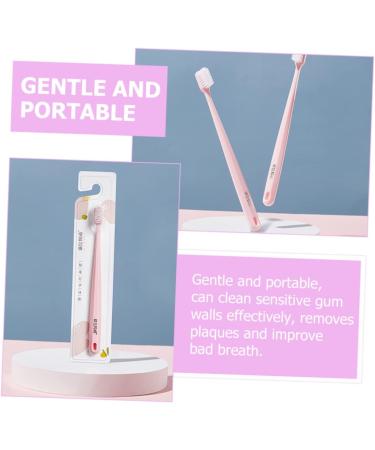 2 Pack Extra Soft Kid Toothbrushes - Gentle Care for Sensitive Gums & Pregnant Women - Pink Confinement Toothbrushes - Buy Online on GoSupps.com