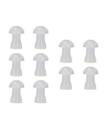 10 pieces of hearing aid earplugs universal dome listener earplugs soft replacement silicone hearing aid earplugs for hearing aid earplugs (small)