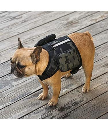 NC Dog Saddle Bags Durable Dogs Harness Back Pack with Reflective Tape for Travel Camping Hiking Medium & Large Dog (M Black) M Black - Buy Online on GoSupps.com