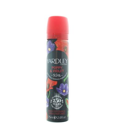 Yardley of London Poppy & Violet Body Spray 75ml