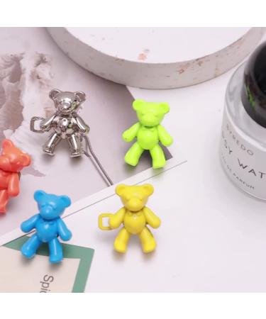 8 Pcs Bear Adjustable Waist Buckle Extenders - Fashion Jean Button Pins for Women Skirt Pant Jeans (8 Colors) - Buy Online on GoSupps.com