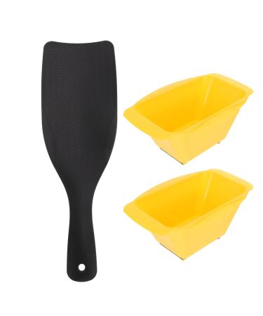 Uonlytech 1 Set Hair Coloring Tools Hair Tinting Bowl Dying Paddle Hair Color Mixing Bowls Multitools Barber Mutitool Goldendoodle Brush Hair Coloring Board Curls Abs Hair Dye Yellow