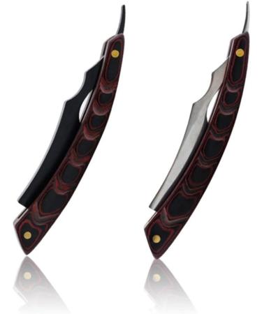 Premium Foldable Wooden Handle Hairdresser Razor | Stainless Steel Blade | Men's Hair Cutting Tool - Buy Online on GoSupps.com