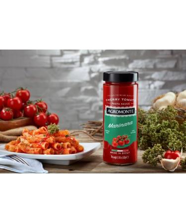 Agromonte Cherry Tomato Pasta Sauce Variety Pack- Ready in 1 Minute - Fresh Cherry Tomato - Premium Quality - Traditional Recipe - 3 x 580g - Buy Online on GoSupps.com