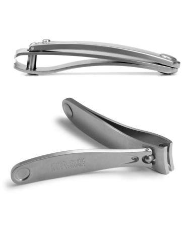 Germanikure 3pc Travel Manicure Set - Handmade in Solingen Germany, FINOX Stainless Steel Tools, Fingernail & Toenail Clippers, Glass Nail File in Leather Case - Buy Online on GoSupps.com