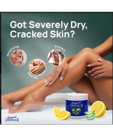 Original Udder Balm - Moisturizing & Soothing for Dry Cracked Skin - 16 oz Lemon Scent - International Shipping Available - Buy Online on GoSupps.com