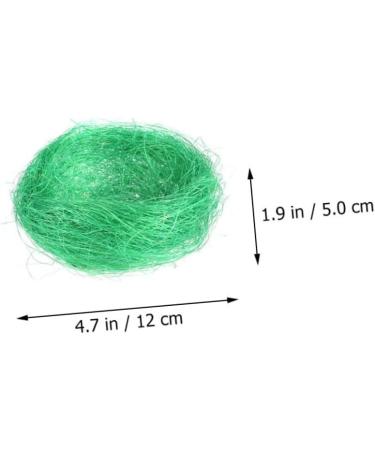 ToddMomy 20pcs Simulated Artificial Nests - Easter Party Decoration & Gift Ideas | Dark Green Twig Eggs 14x14cm - Buy Online on GoSupps.com